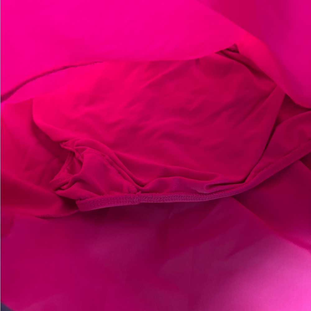 Nike Dri-FIT Running Shorts mesh lined Women's Large Bright Pink - Picture 5 of 5